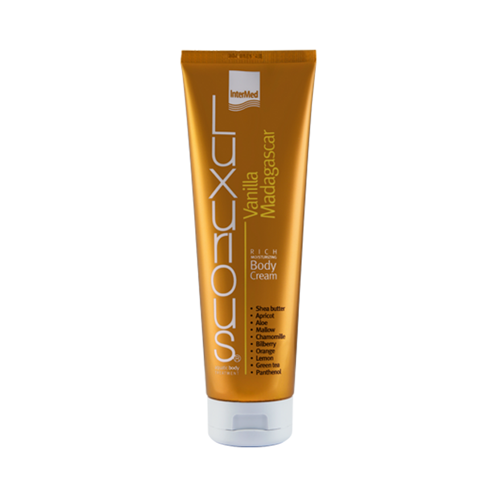 INTERMED - LUXURIOUS AQUATIC BODY TREATMENT Rich Moisturizing Body Cream Vanilla Madagascar - 280ml